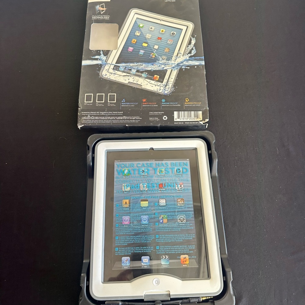 LifeProof Black and White Tablet Case